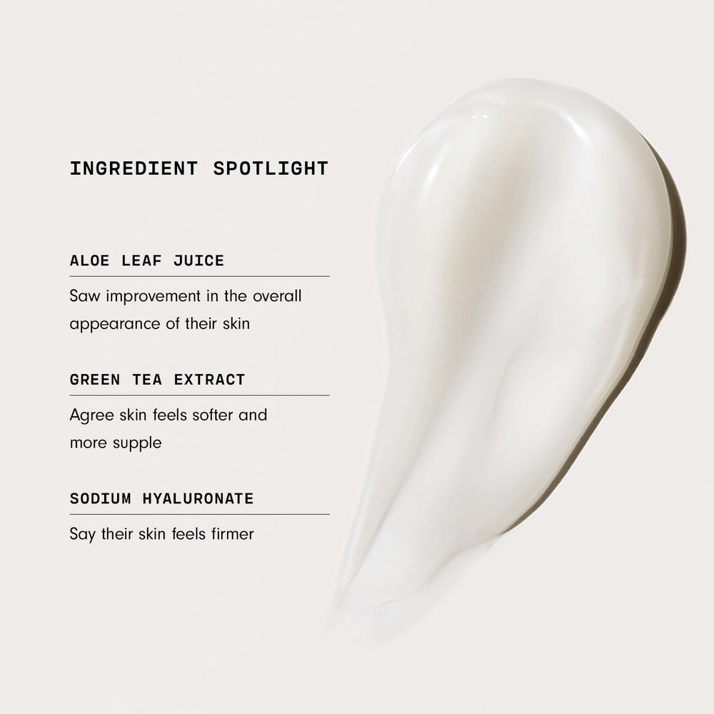 Versed Dew Point Gel Moisturizer included in a simple morning skincare routine