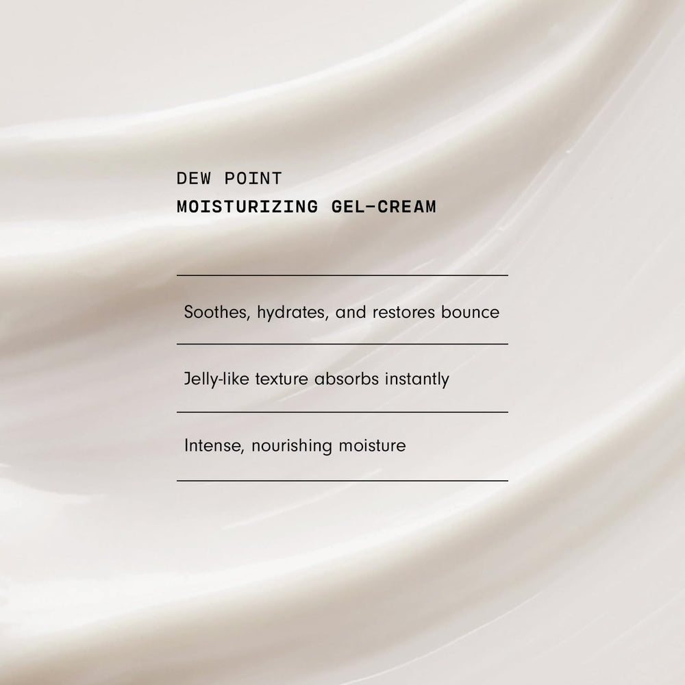 Versed Dew Point Gel Moisturizer shown for night-time hydration and calm skin
