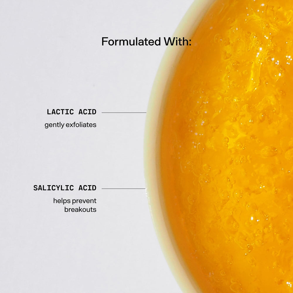Versed Doctor's Visit exfoliating acids graphic showing AHA/BHA action.