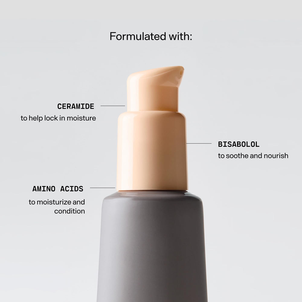 Versed Good Defense sunscreen swatch demonstrates SPF 50 PA++++ protection on skin.