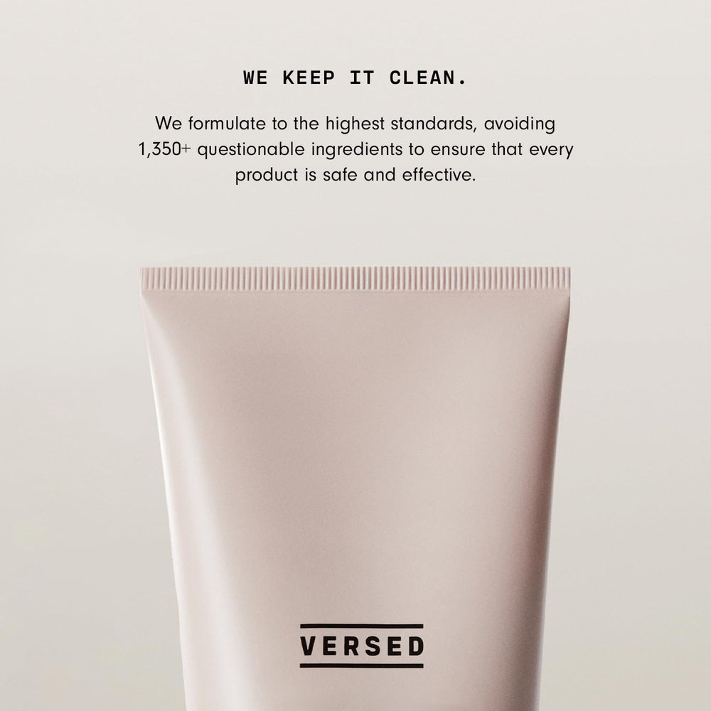 Versed lotion for shoulders to toes delivers hydration and even texture.