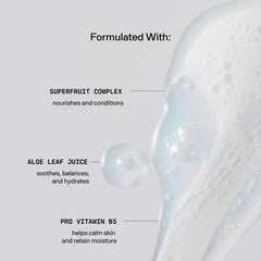 Versed Purist applying cleanser with hands during routine.