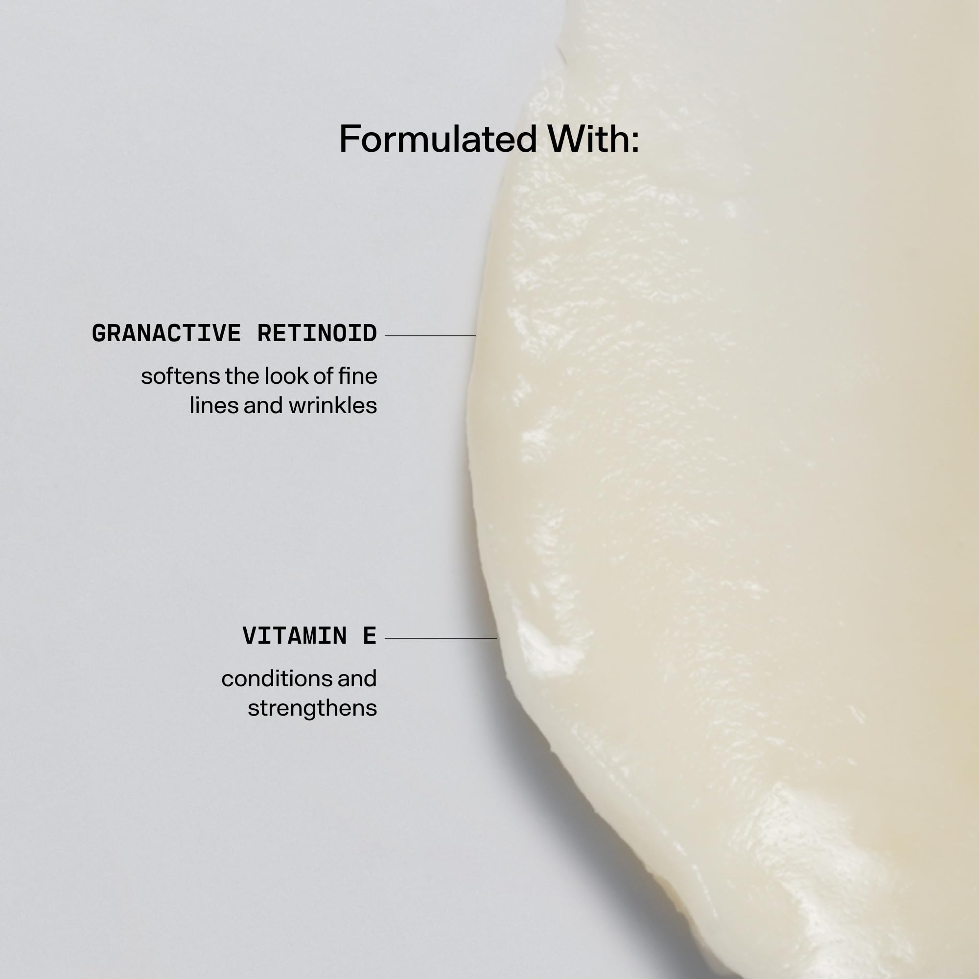 Versed Smooth Landing vitamin-e-black-currant panel signaling antioxidant protection for delicate eye skin