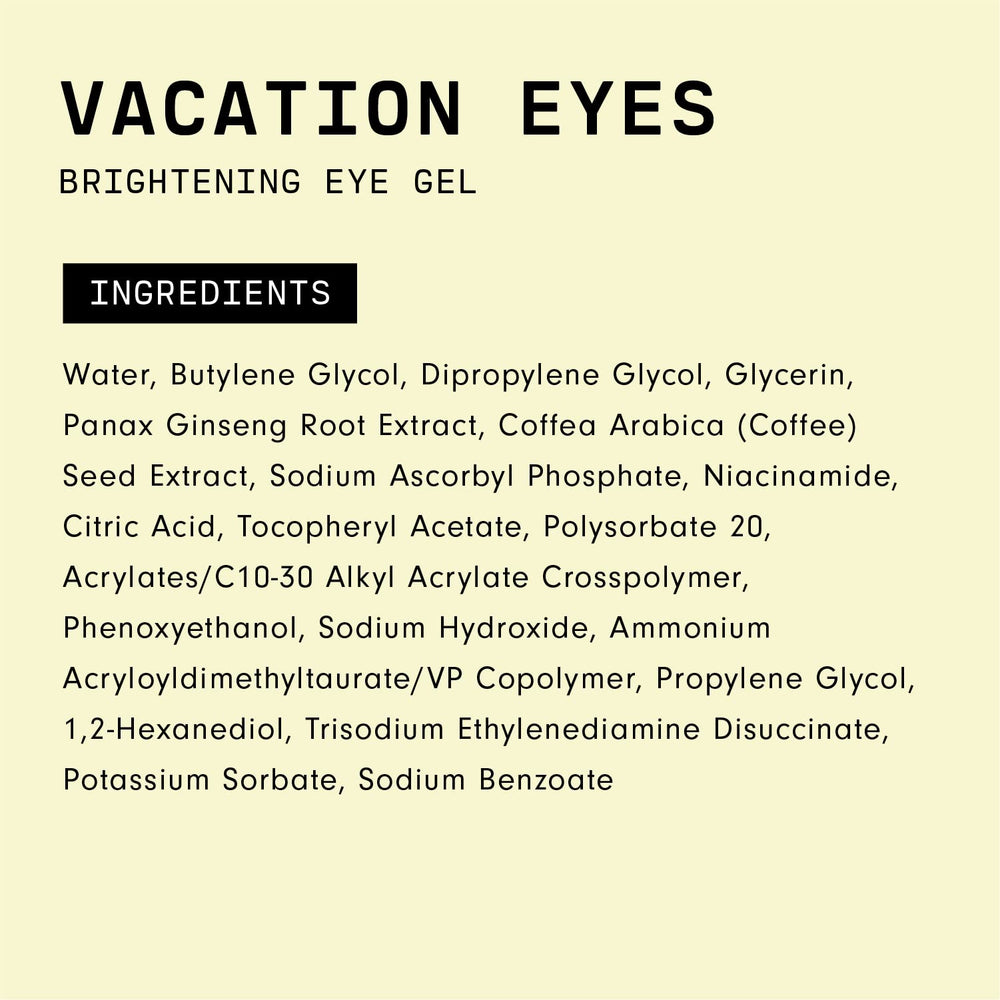 Versed Vacation Eyes label close-up shows absence of artificial fragrances