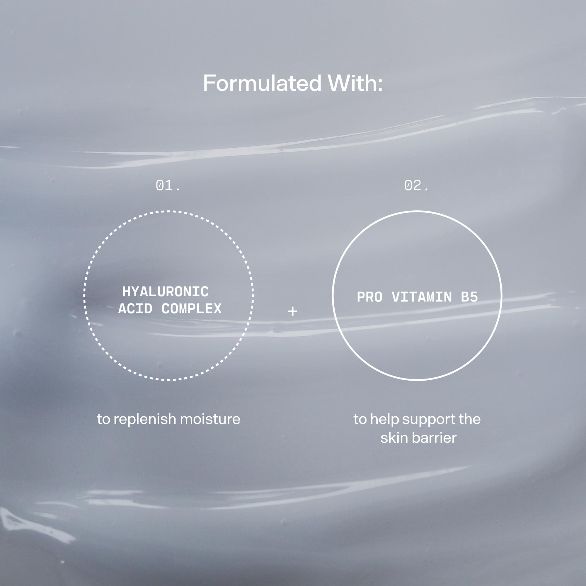Versed Water Rush serum on hand highlights lightweight texture for quick hydration.