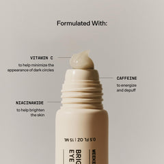 Versed Weekend Glow Eye Gel with niacinamide peptides hydrates and refines texture for smoother skin.