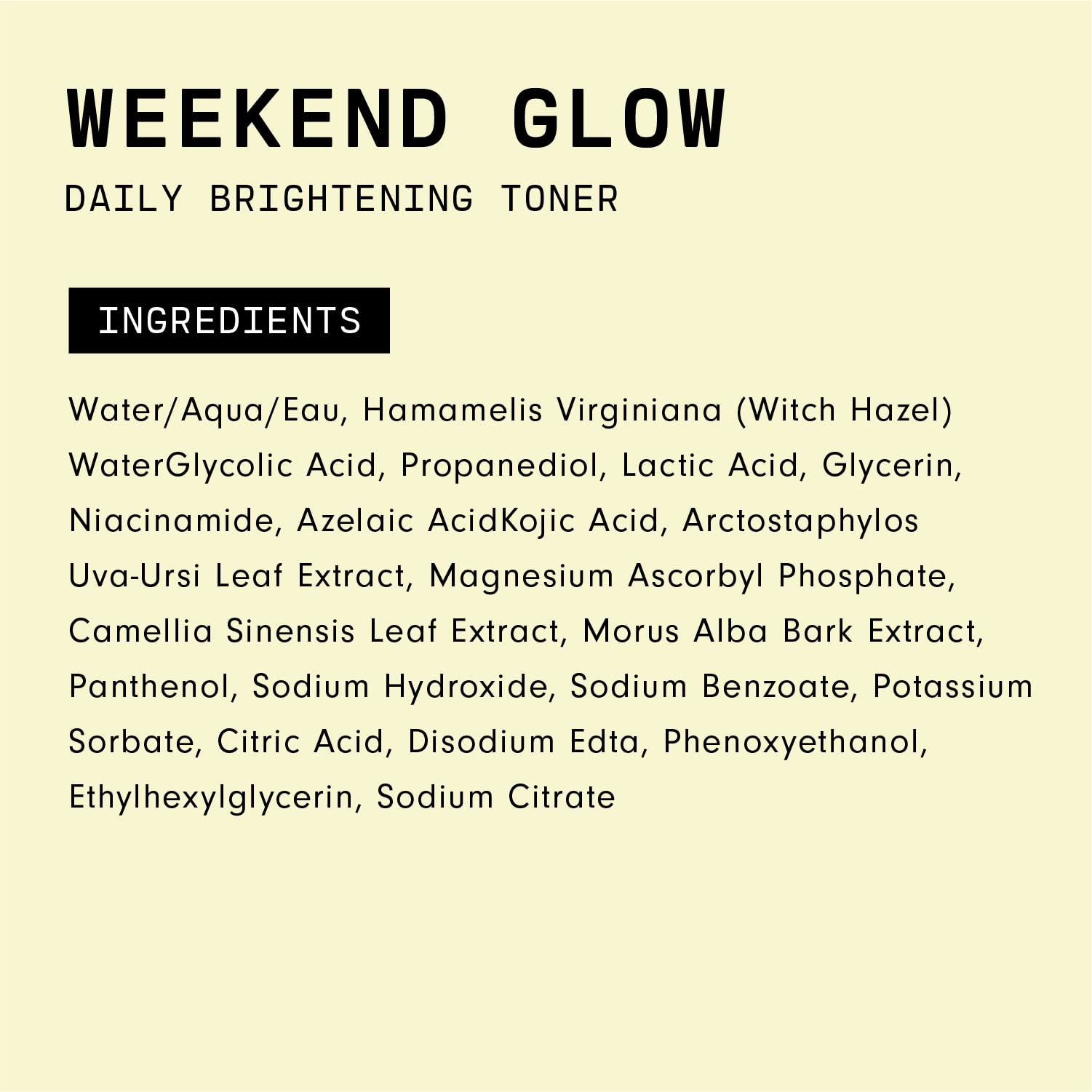 Versed Weekend Glow routine setup for daily brightening rituals.