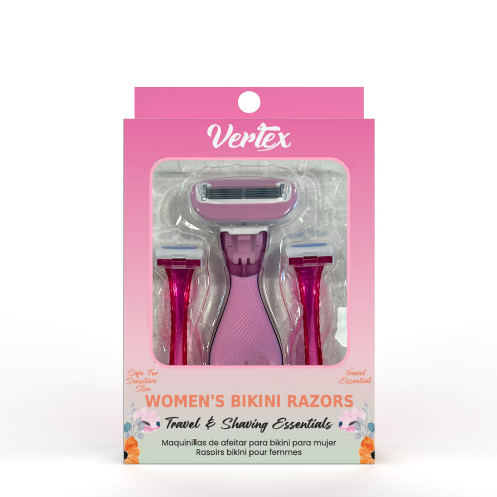 Vertex Bikini Razor ingrown hair bumps design aims to reduce irritation.
