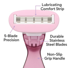 Vertex Bikini Razor underarm travel showcases convenient shaving on the go.