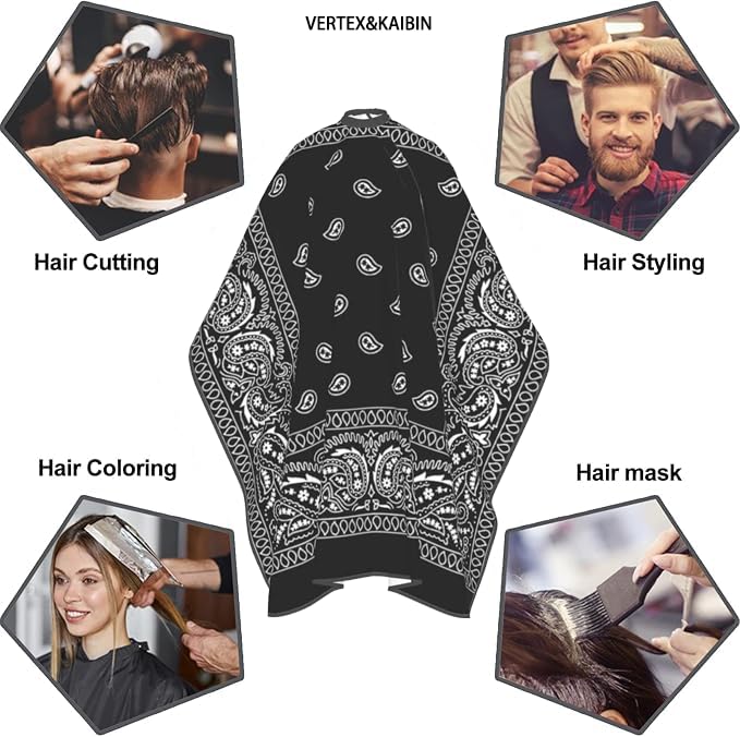 VERTEX&KAIBIN cutting cape keeps hair away from garments during shampoo or coloring