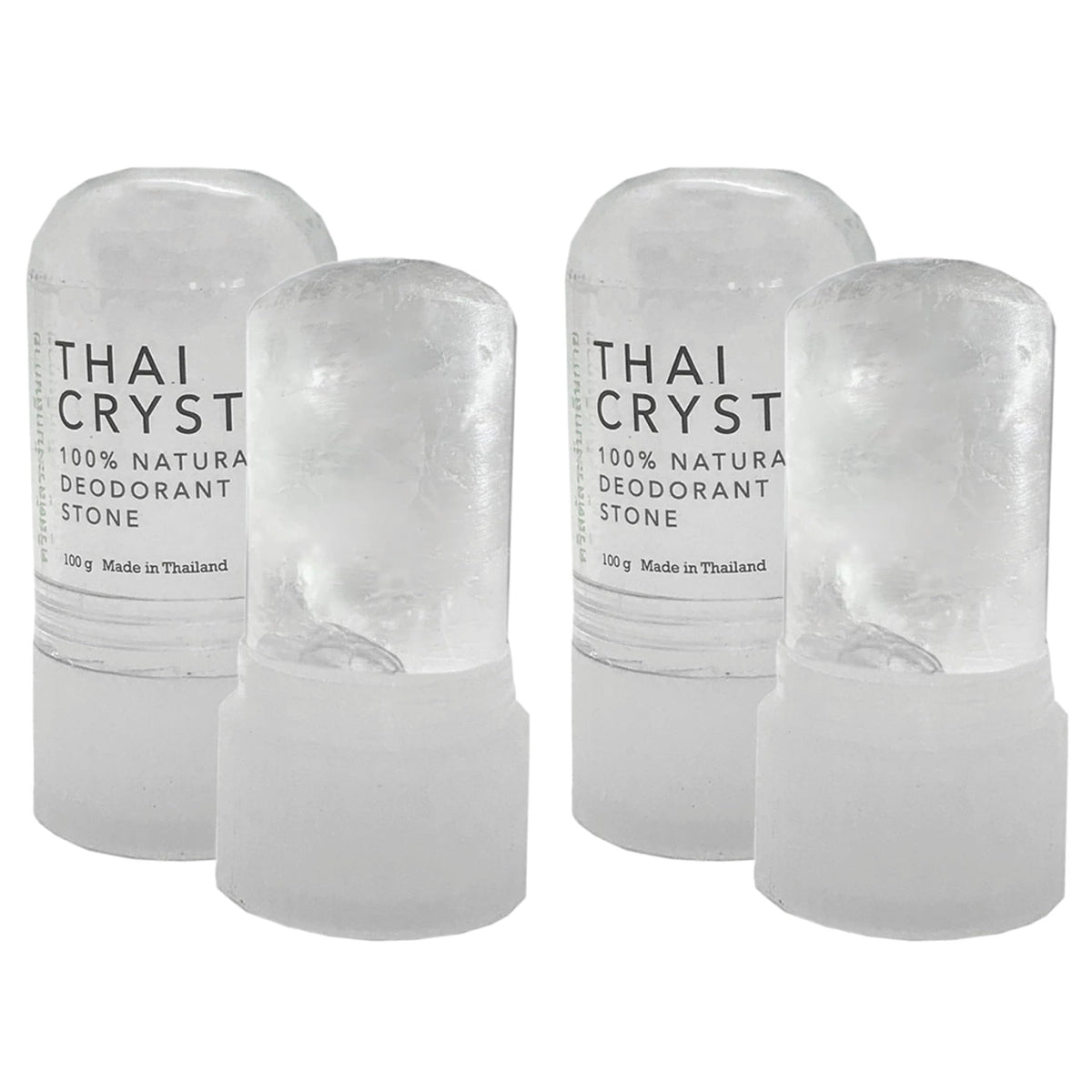 Verve CULTURE Thai crystal deodorant stick close-up shows natural mineral salt for lasting freshness.