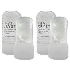 Verve CULTURE Thai crystal deodorant stick close-up shows natural mineral salt for lasting freshness.