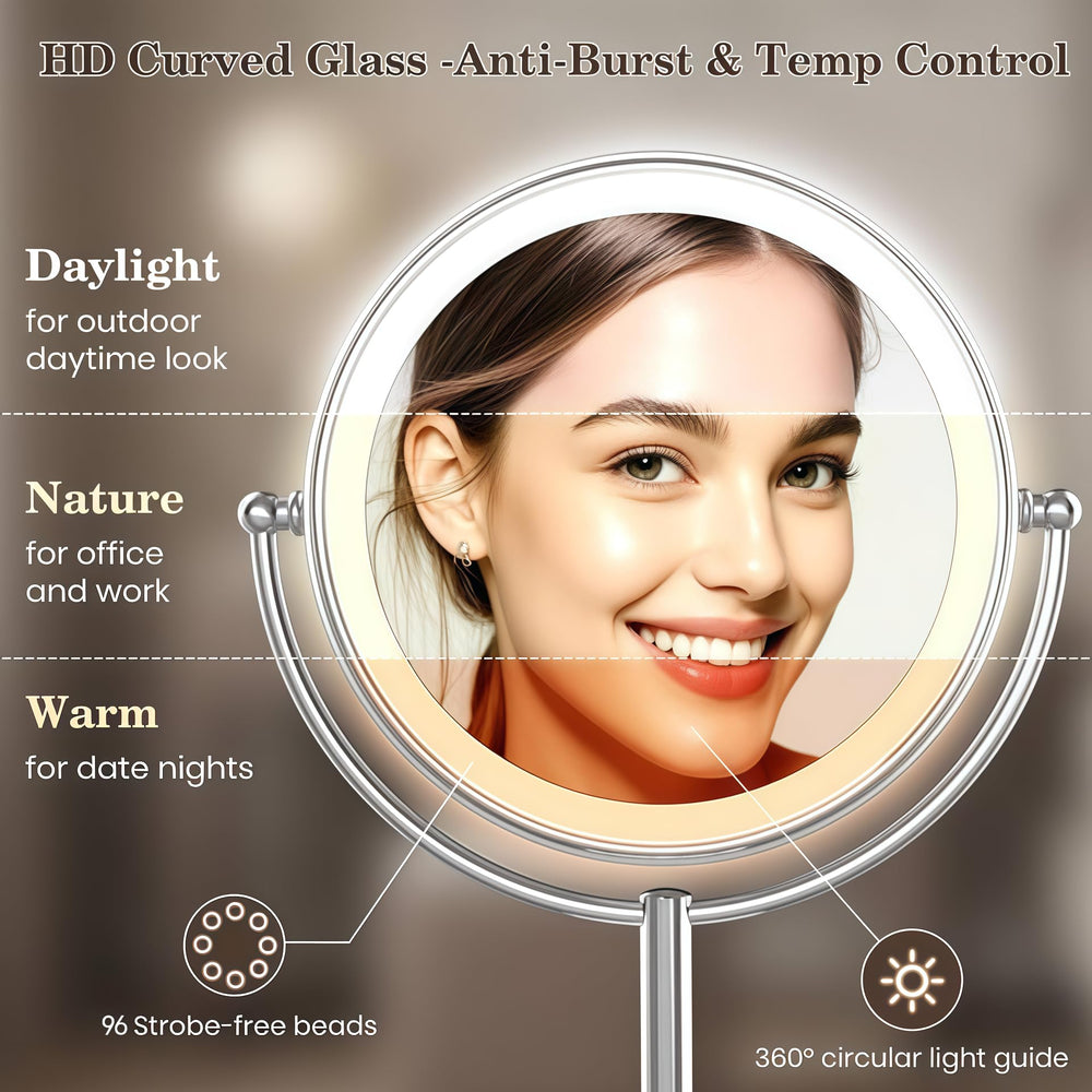 VESAUR removable 15x suction mirror for close-up precision