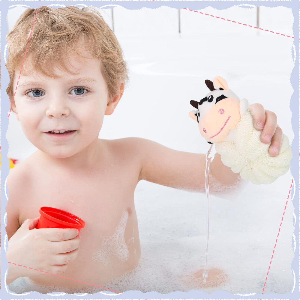 Vesici bath-sponges rich-foam feature boosts lather with soap or body wash