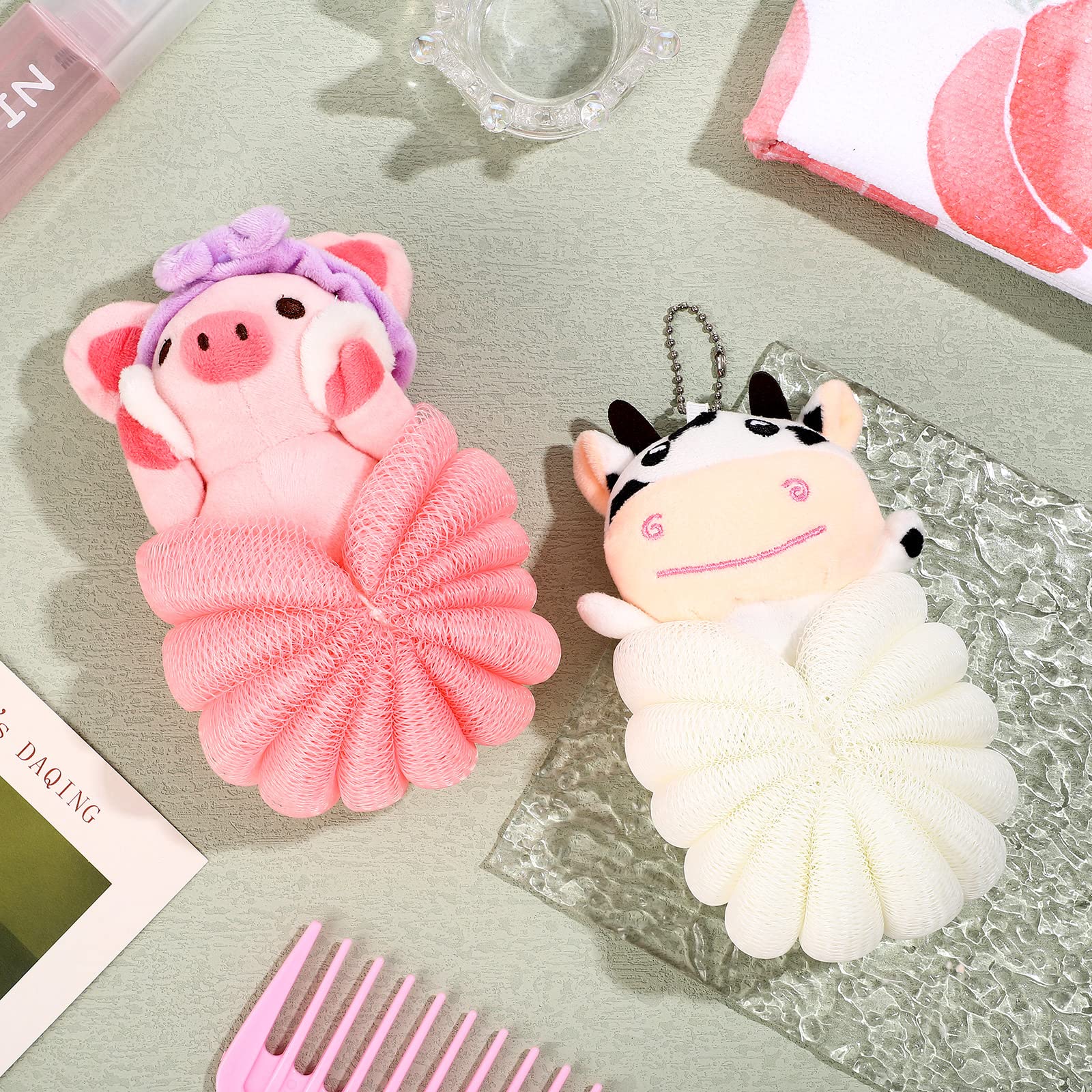 Vesici kids loofahs gift-ready packaging appeals as a sweet bath present