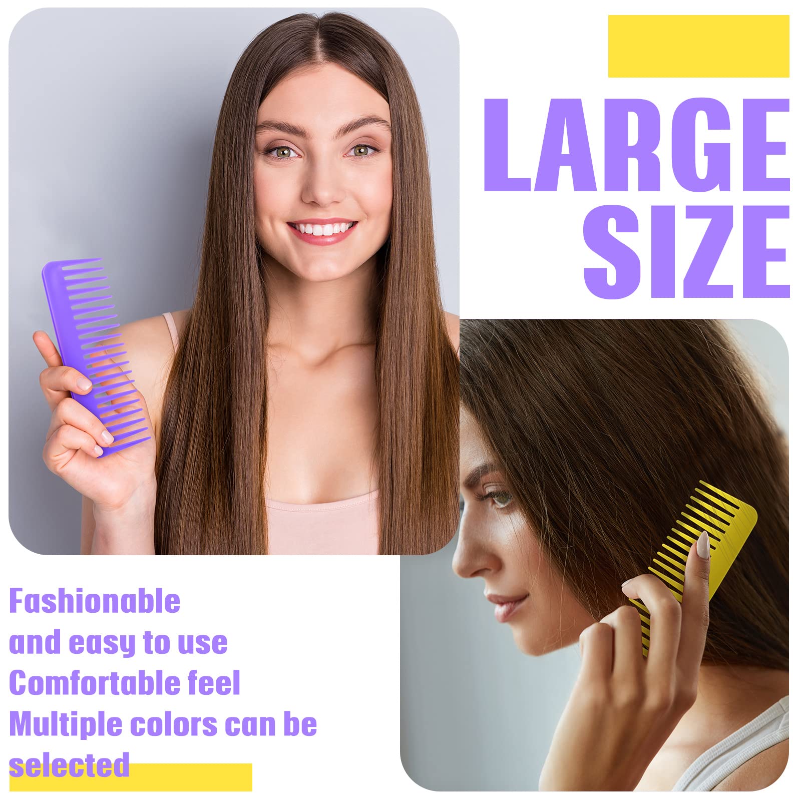 Vesici travel-friendly comb shown in hotel or hostel scenarios