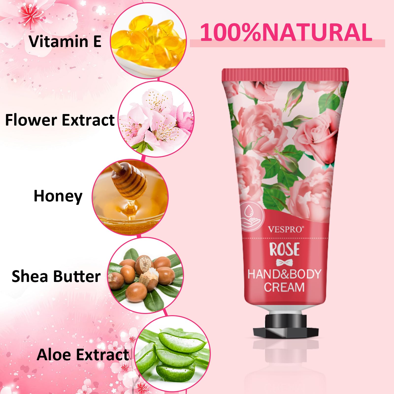 VESPRO mini hand cream variety for on-the-go hydration.
