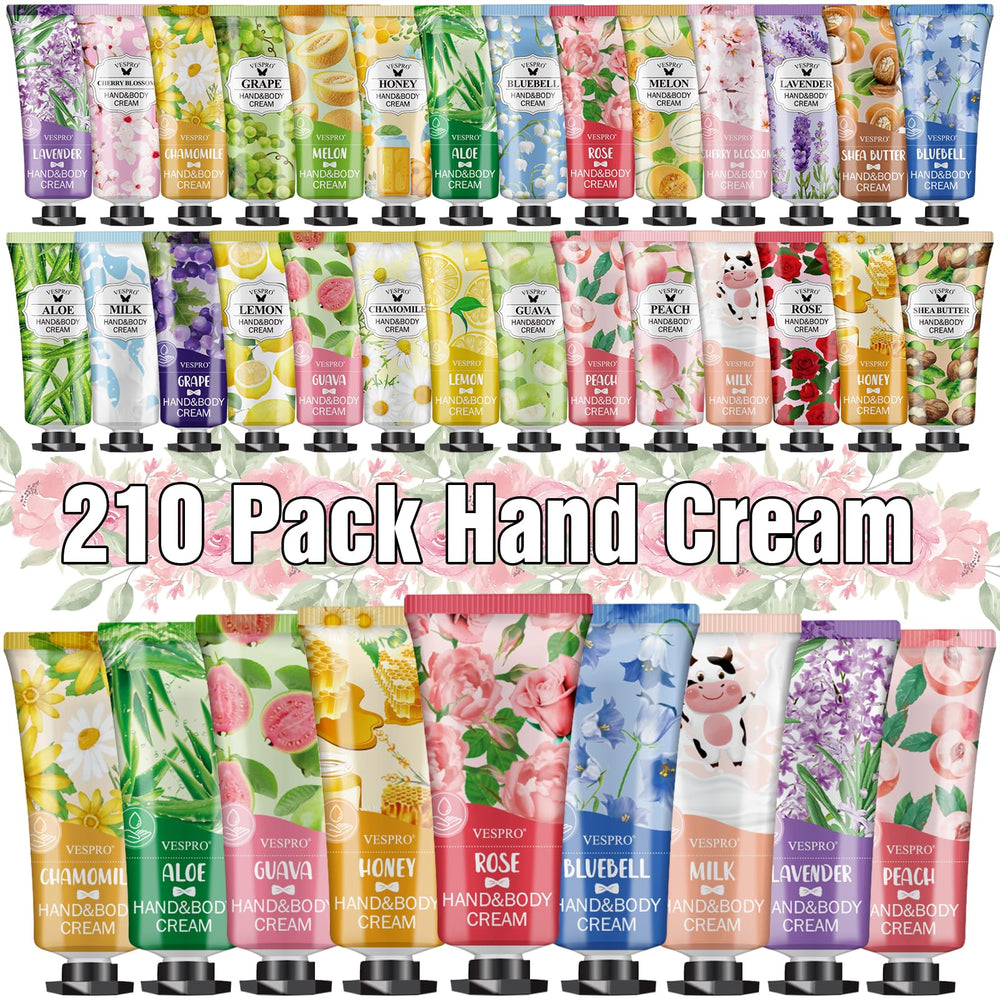 VESPRO 210-pack hand cream gift set boxed, ideal for sharing and gifting
