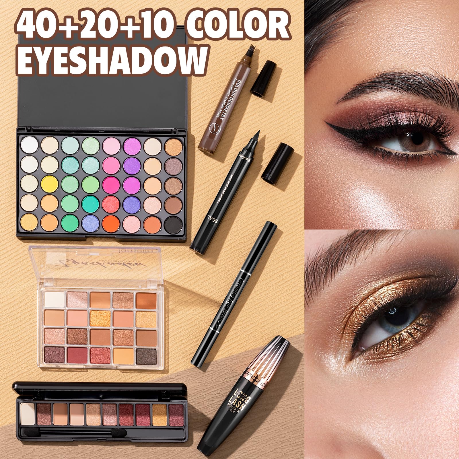 VESPRO 15-color concealer palette provides skin-tone options for seamless coverage.