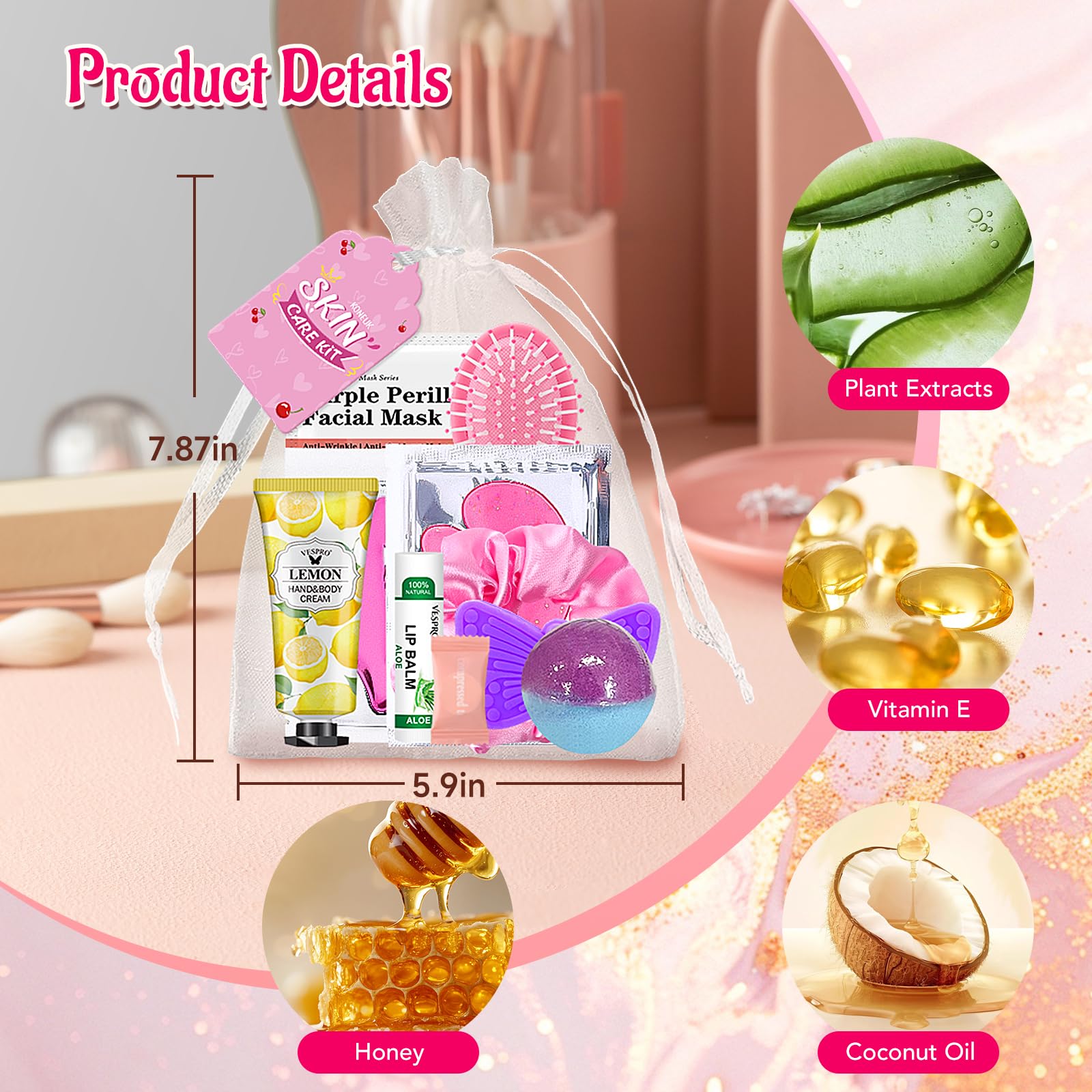 VESPRO foot bath bombs with relaxing scents for at-home spa moments.
