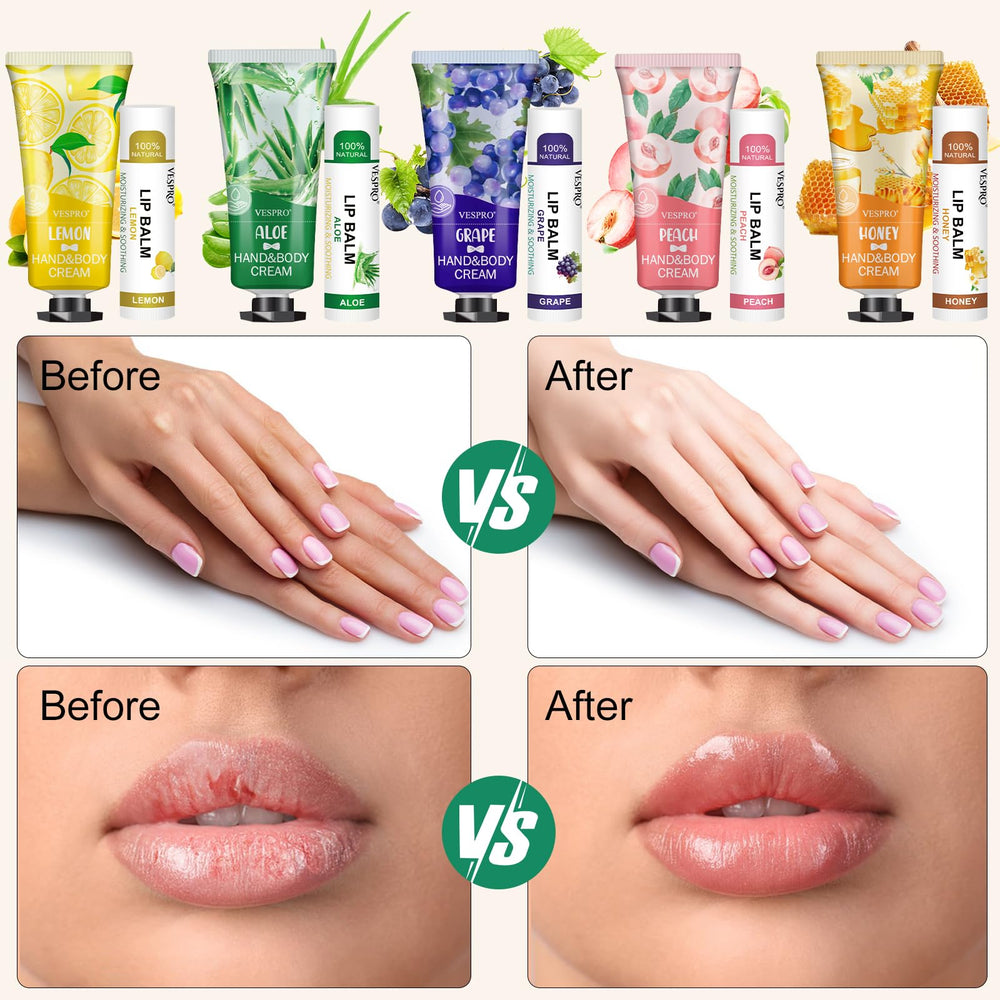 VESPRO fragrance range lemons grapes peaches aloe honey showcased.