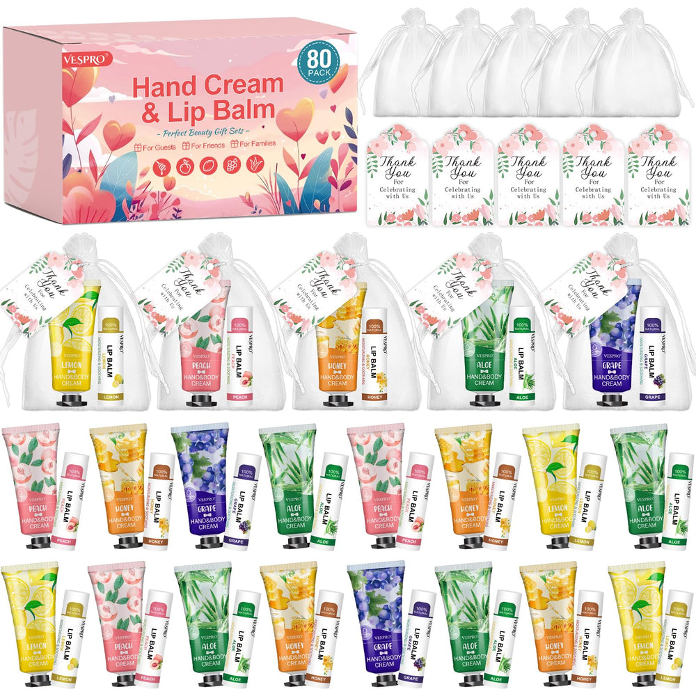 VESPRO hand cream bulk set close up showing soft hydration on the go.