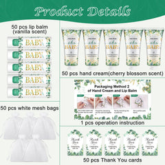VESPRO Oh Baby lip balm bulk set ready for guest favors.