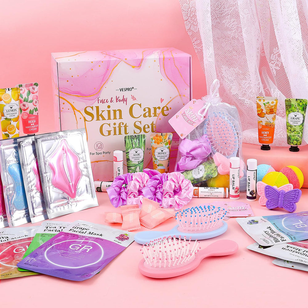 VESPRO skin-friendly masks and patches for gentle hydration and soothing care.