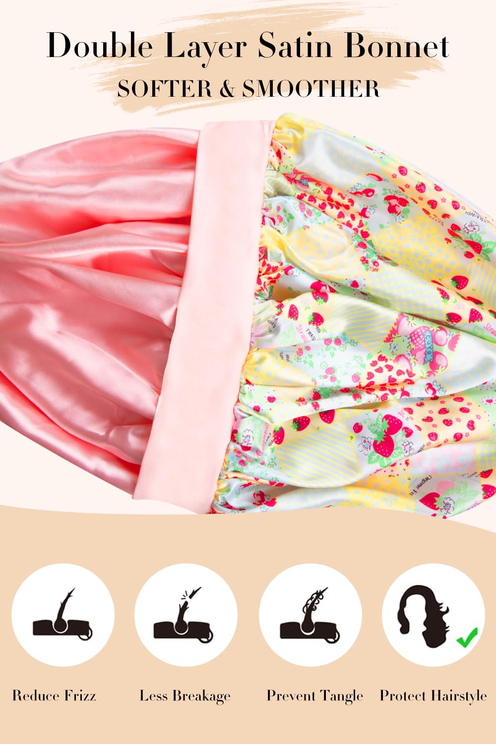 Vettres bonnet beside mirror while applying makeup shows versatile use