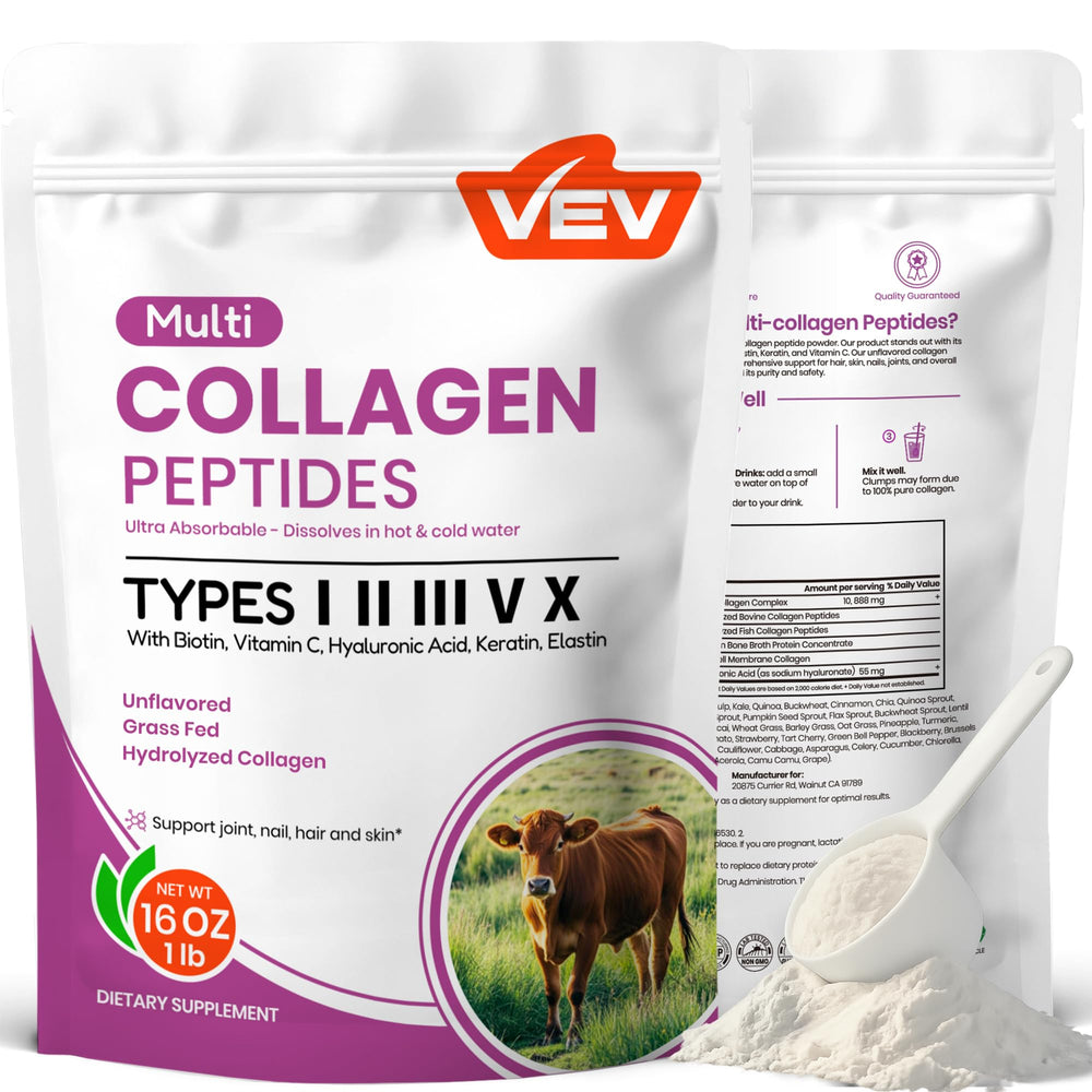 VEV front packaging showing product and serving claim for easy identification