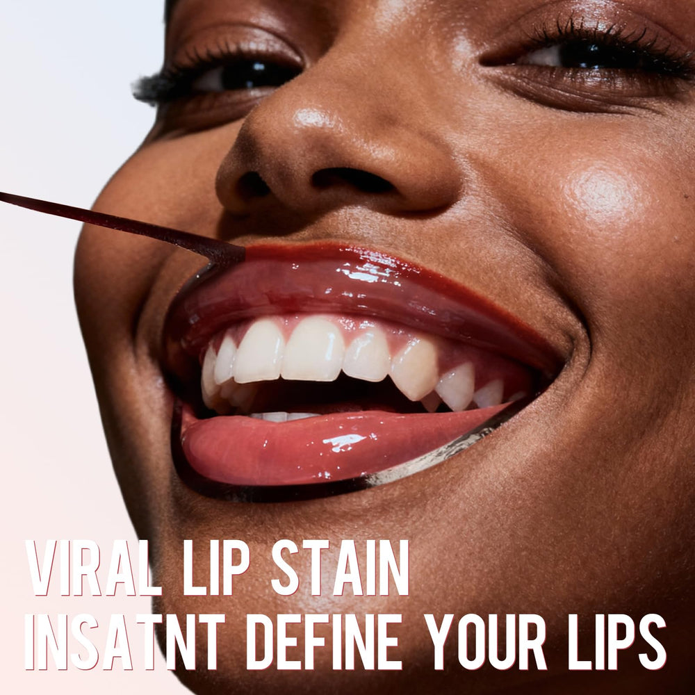 Vevivia Lip Stain Nude Pink swatch shows transfer-proof color