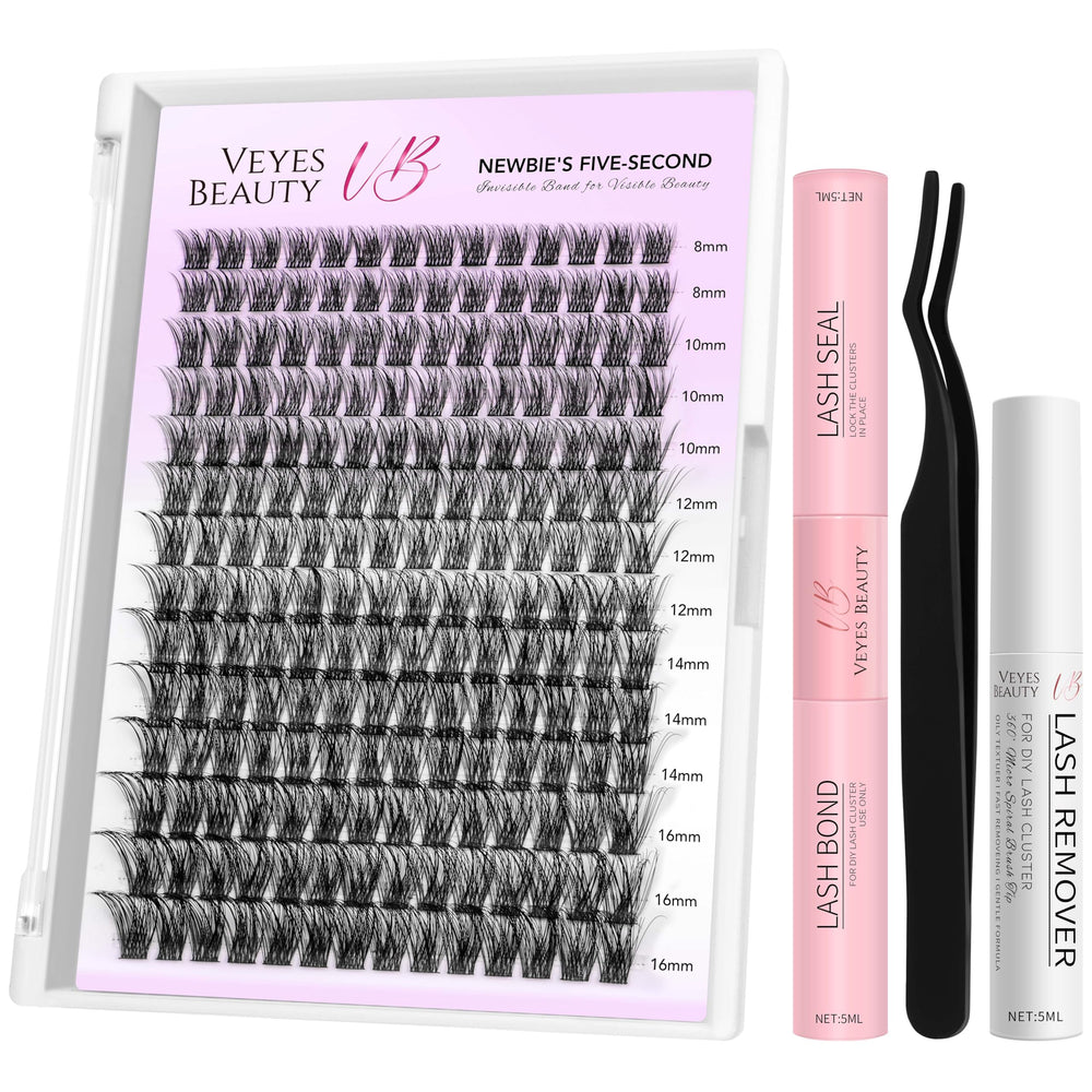 VEYESBEAUTY lash clusters kit tray for customizable DIY extensions