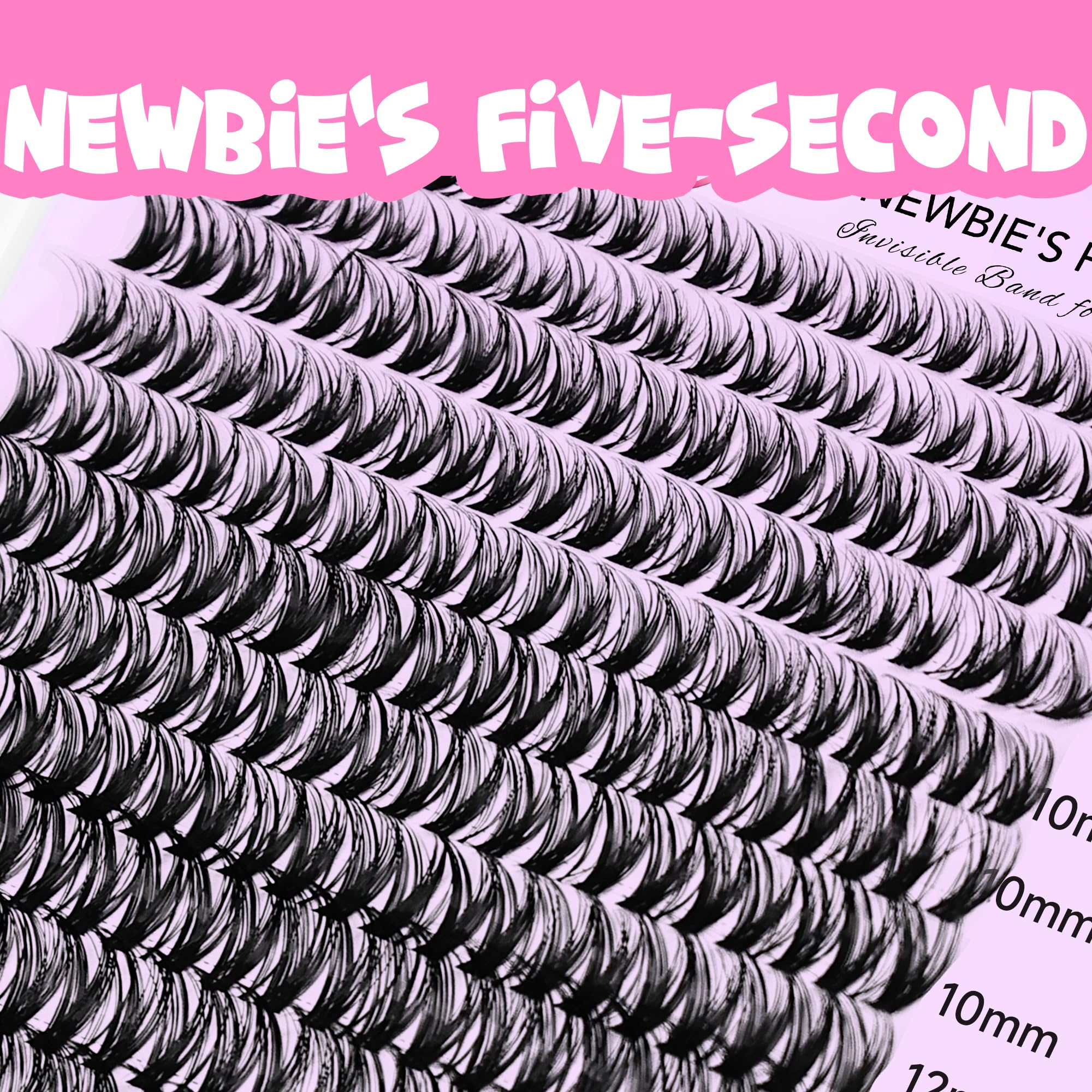 VEYESBEAUTY lash clusters for newbie five-second application