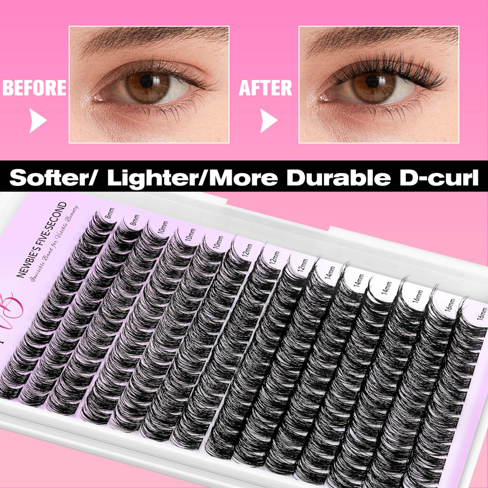VEYESBEAUTY PBT fibers provide fluffy, natural-looking lashes