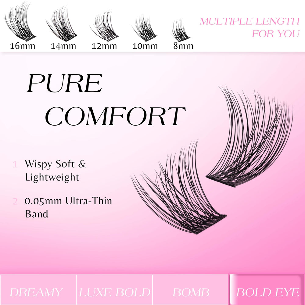 VEYESBEAUTY thin soft band lashes for lightweight comfort and natural look