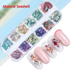 Vezocim UV gel-compatible flakes deliver luminous sparkle for manicure.