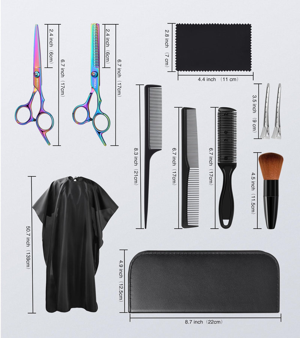 vfaejll thinning scissor reduces bulk for lighter, bounce-friendly hairstyles