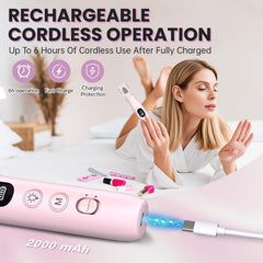 VFD nail drill offers 10-speed control for thick nails