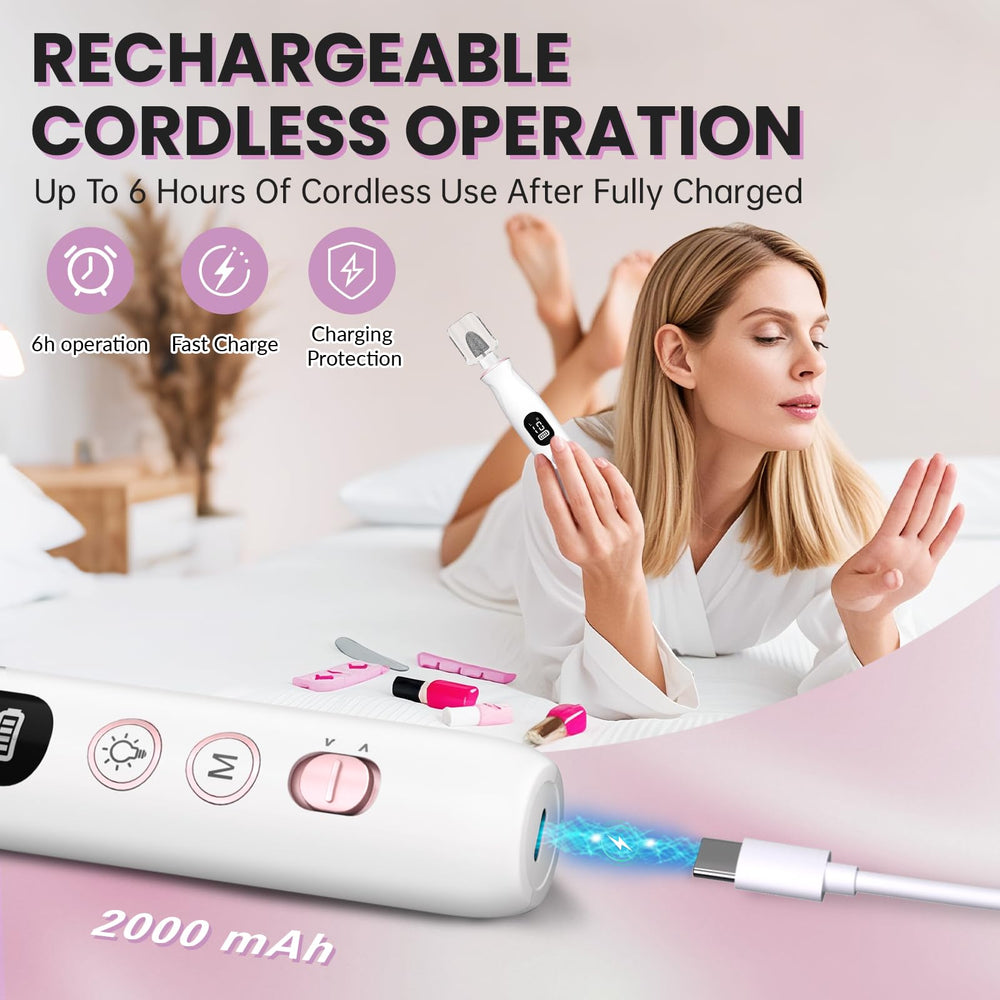 VFD nail drill LED display controls speed and direction for easy use