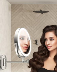 VFD nine-inch adjustable arm for flexible makeup positioning.