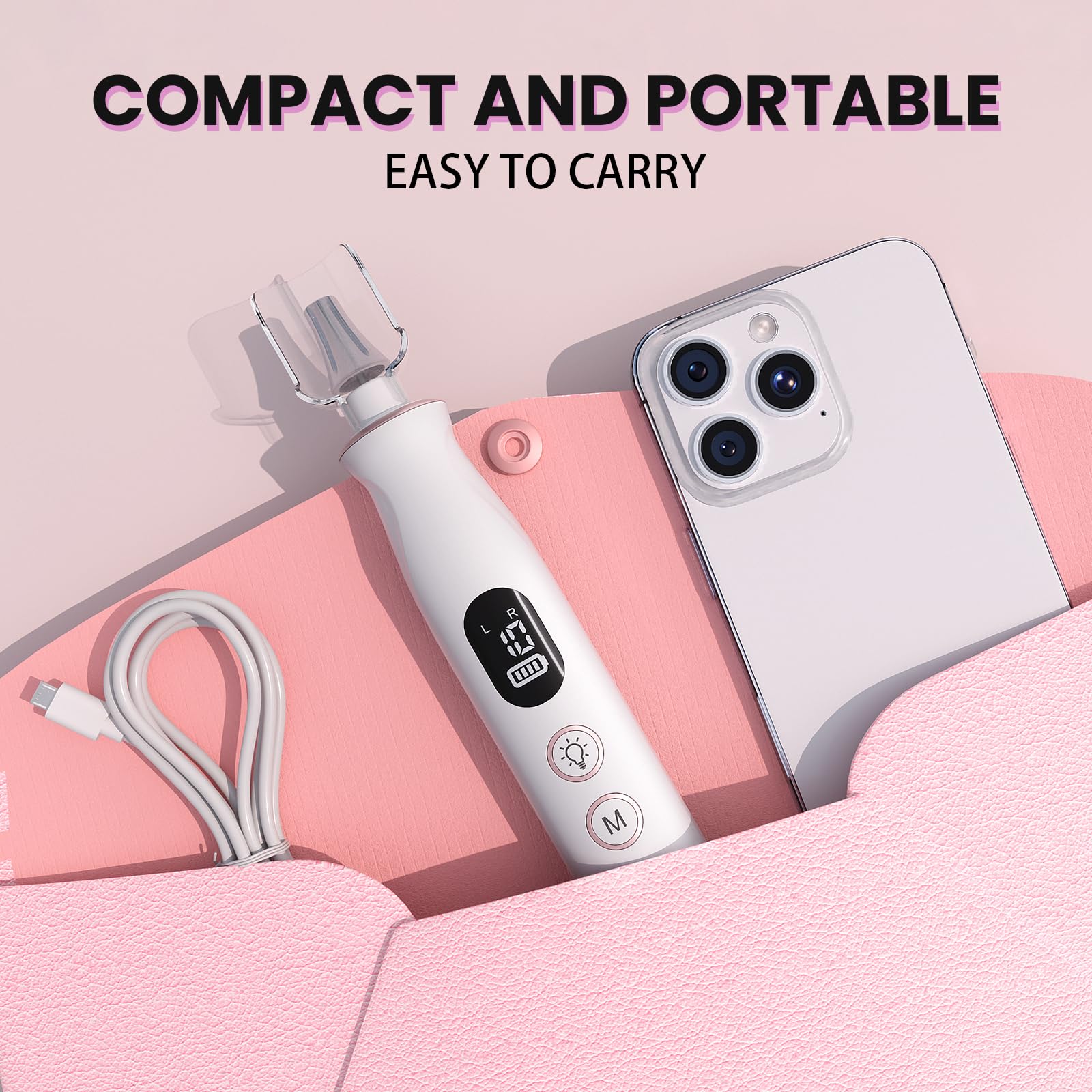 VFD rechargeable nail drill cordless sessions with long-lasting battery