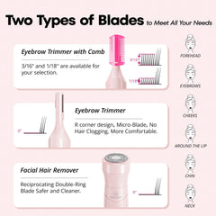 VG VOGCREST double-rotating-blades provide efficient, comfortable hair removal