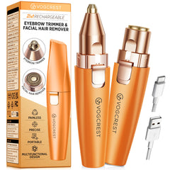 VG VOGCREST Eyebrow Facial Trimmer compact design enables quick eyebrow grooming on the go.