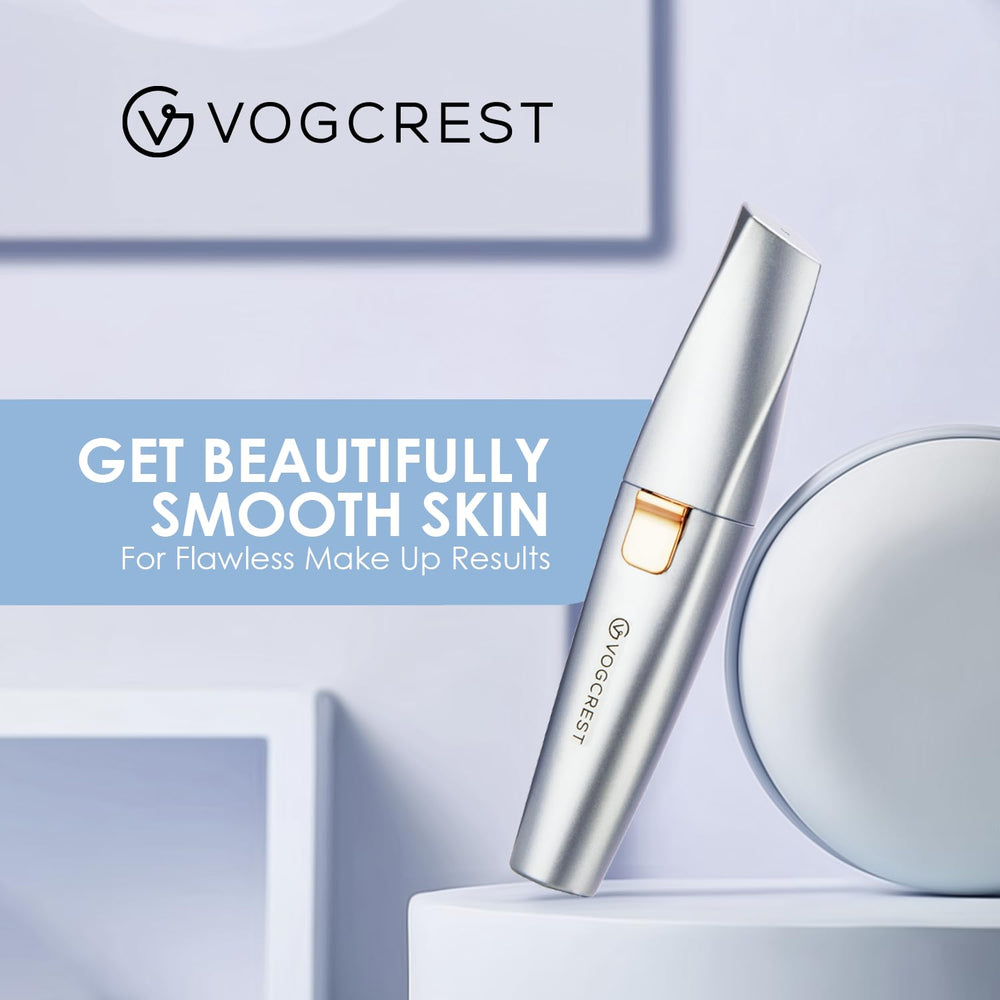 VG VOGCREST Eyebrow Trimmer enabling quick makeup-ready smoothing.