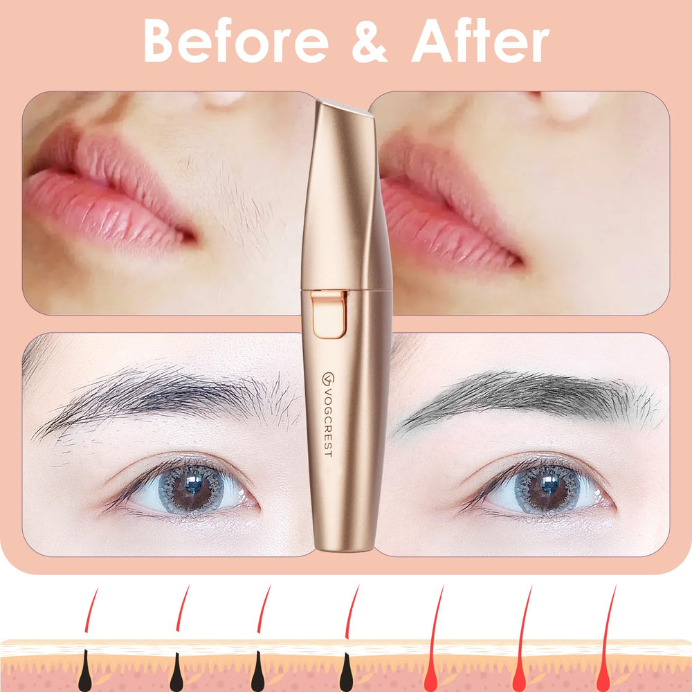 VG VOGCREST handheld trimmer in use for facial touch-ups