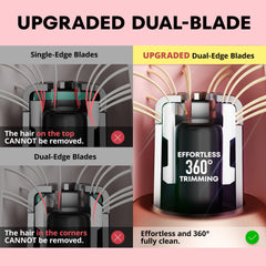 VG VOGCREST nose trimmer blades close-up reveals dual stainless steel blades for clean trimming