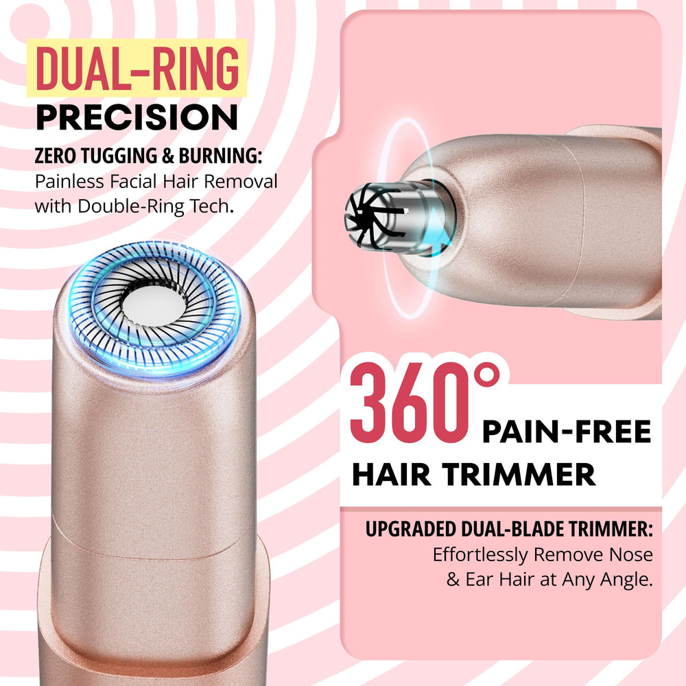 VG VOGCREST nose trimmer side profile highlights compact cordless design for easy handling