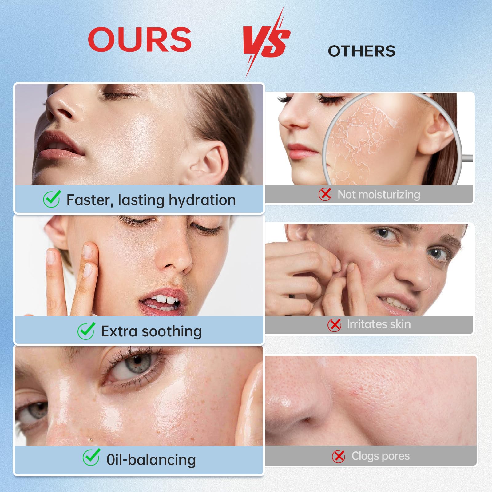 VGO 7-free formula label communicates clean ingredients for sensitive skin care.