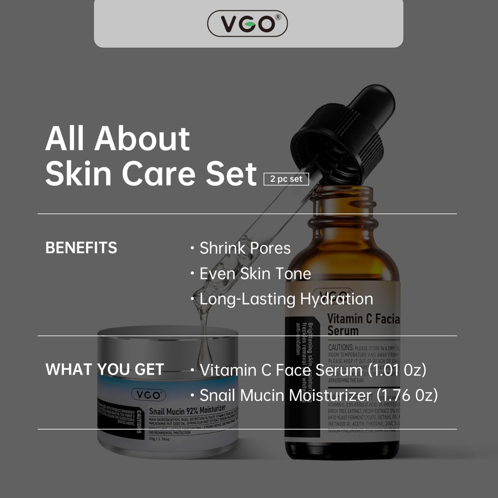 VGO complete skincare collection on shelf highlights vegan cruelty-free skincare