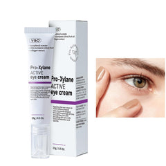 VGO Eye Cream bottle shows premium packaging for daily under-eye care.